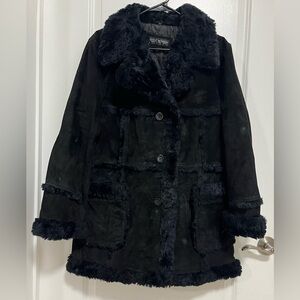 Steve Madden Genuine Leather Shearling Coat – XXL